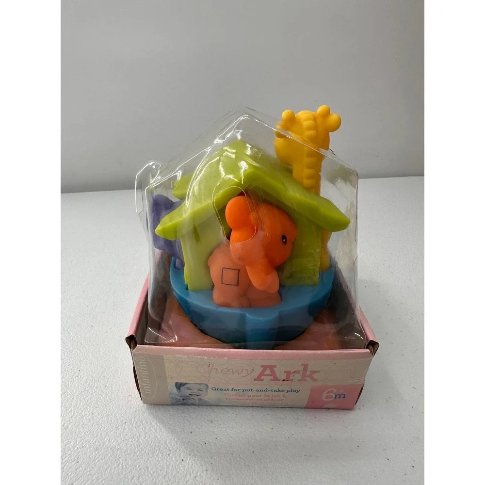 Infantino Chewy Ark Baby Toy Animal Pals Noahs Ark 6m+ Vintage Kids Toy BPA Free